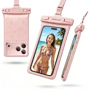 3D Waterproof Phone Pouch with Lanyard, Premium TPU100FT Deep Waterproof Phone Case for iPhone 17 16 15 14 13 12 Pro Max XS Samsung, Snorkeling, Surfing, Kayaking, Skiing, Hot Springs