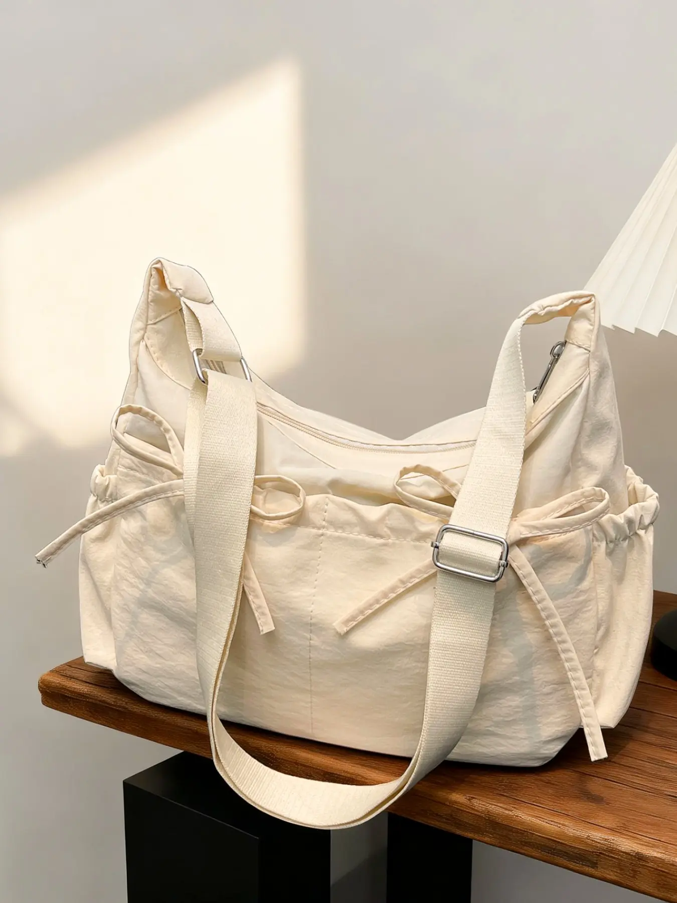 Butterfly Knot Crossbody Bag for Women, Lightweight Commuter Backpack, Unique Design Shoulder Bag, Versatile Daily Use Bag