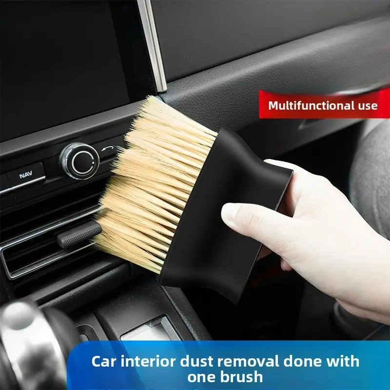 Car Air Vent Cleaning Brush, Soft Bristle Dust Brush for Car Interior Crevices, Auto Detailing Maintenance Cleaner Brush