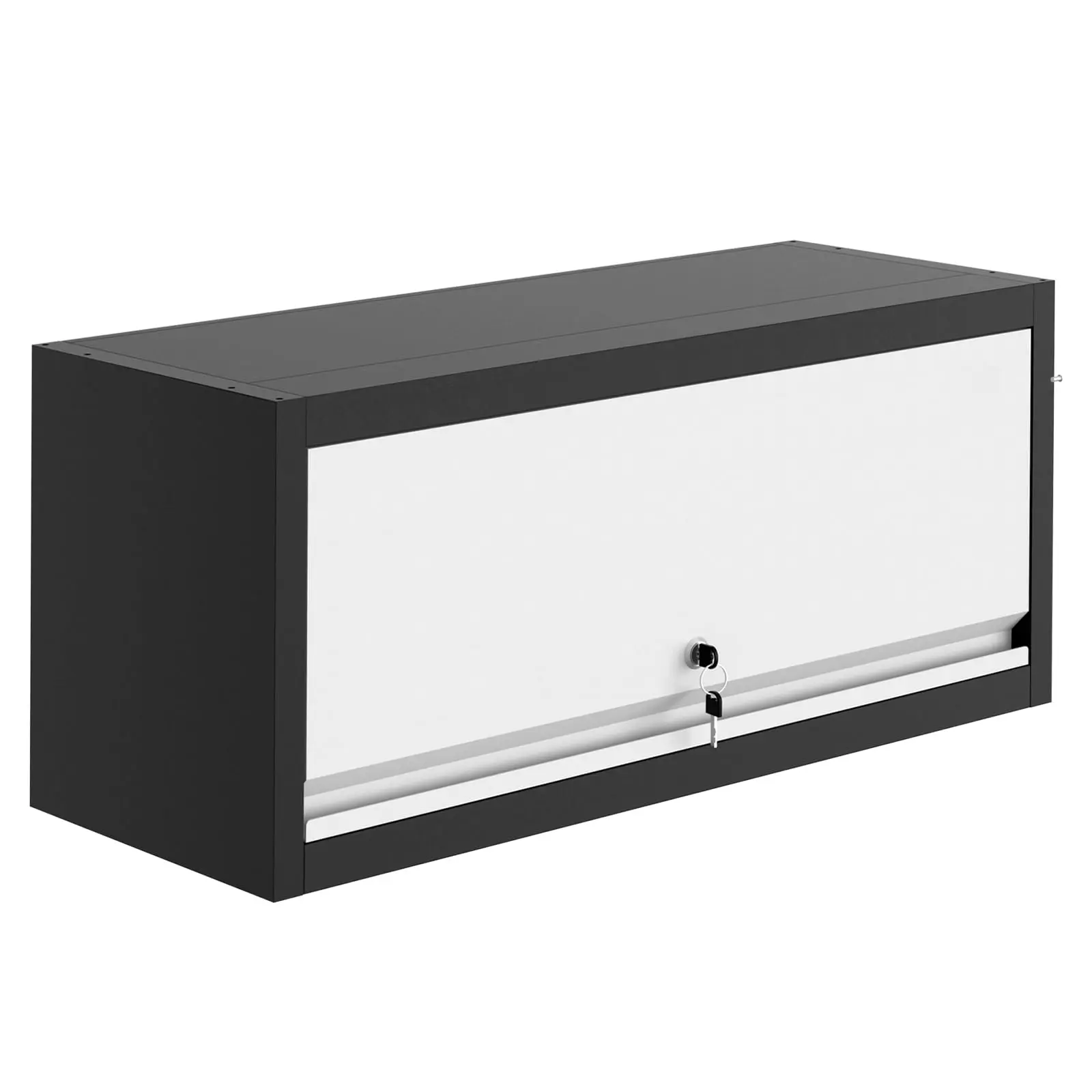 Wall Mounted Tool Storage Cabinet with Flip Door, Heavy Duty Hanging Cabinet for Garage, Bedroom, Kitchen & Office Storage