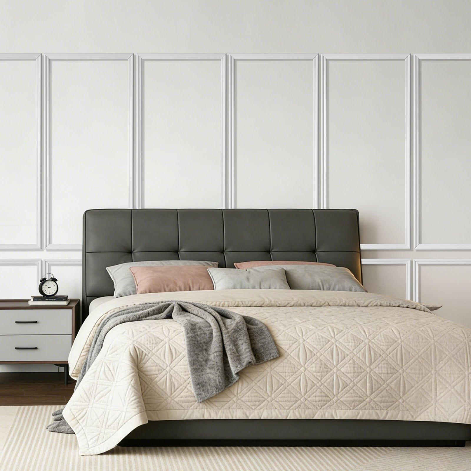 VEVOR Wall Molding 6 Pack, Wainscoting Panels Kit, Lightweight Paintable Polystyrene, Easy to Install, Waterproof Accent Wall Trim for Interior Décor Living Room, Bedroom, White (24x54 + 24x24 in) VEVOR Wall Molding 6 Pack, Wainscoting Panels Kit, Lightweight Paintable Polystyrene, Easy to Install, Waterproof Accent Wall Trim for Interior Décor Living Room, Bedroom, White (24x54 + 24x24 in)