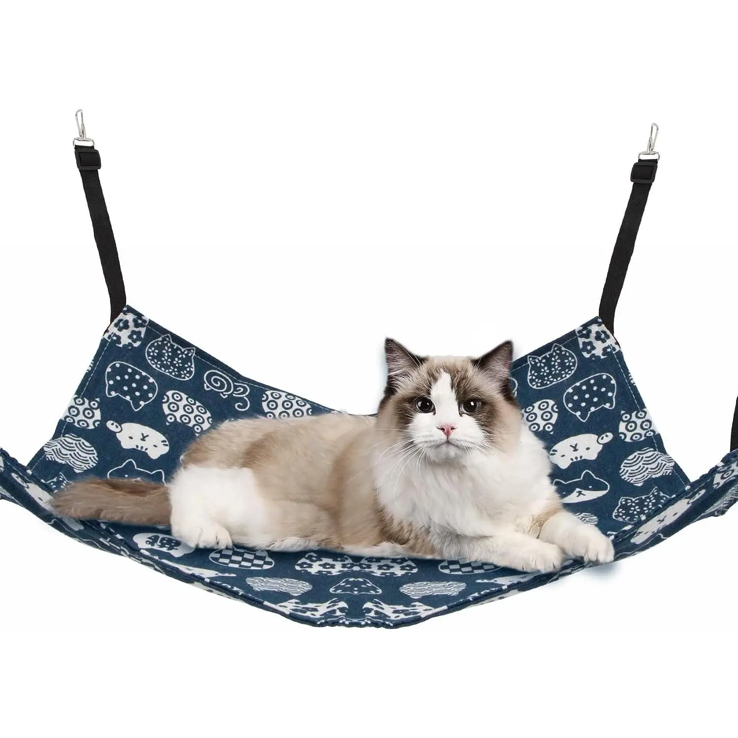 Cat Hammock & Cage - Indoor Cat & Ferret Enclosure with Dog & Chinchilla Hammock Accessories