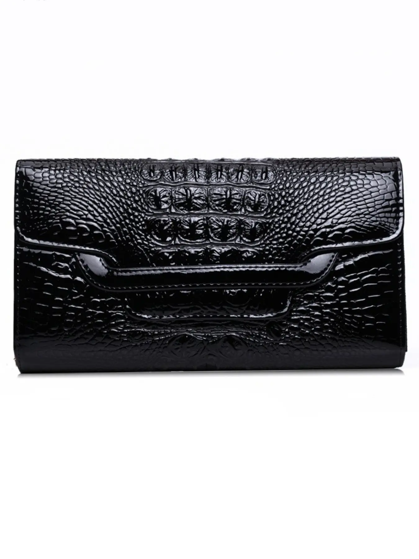 Women's Elegant Crocodile Embossed Wristlet, Fashionable Clutch Bag for Party, Trendy All-match & Exquisite Bag for Birthday Gift