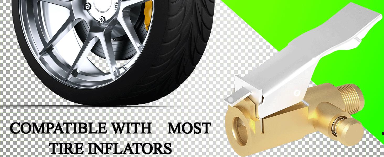 Air Chuck Adapter with Clip Lock, Brass Tire Inflator Nozzle Connector, 250PSI No Leakage Tire Chuck for Vehicle Compressor Pump & Inflation Tool Air Chuck Adapter with Clip Lock, Brass Tire Inflator Nozzle Connector, 250PSI No Leakage Tire Chuck for Vehicle Compressor Pump & Inflation Tool