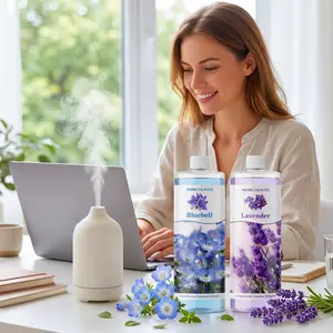 Large-capacity aromatherapy essential oil refill (500ml/16.9oz), made with high-quality oil-based essential oils, suitable for various aromatherapy diffusers, humidifiers, and car air fresheners. Eliminates odors, enhances quality of life and enhances the