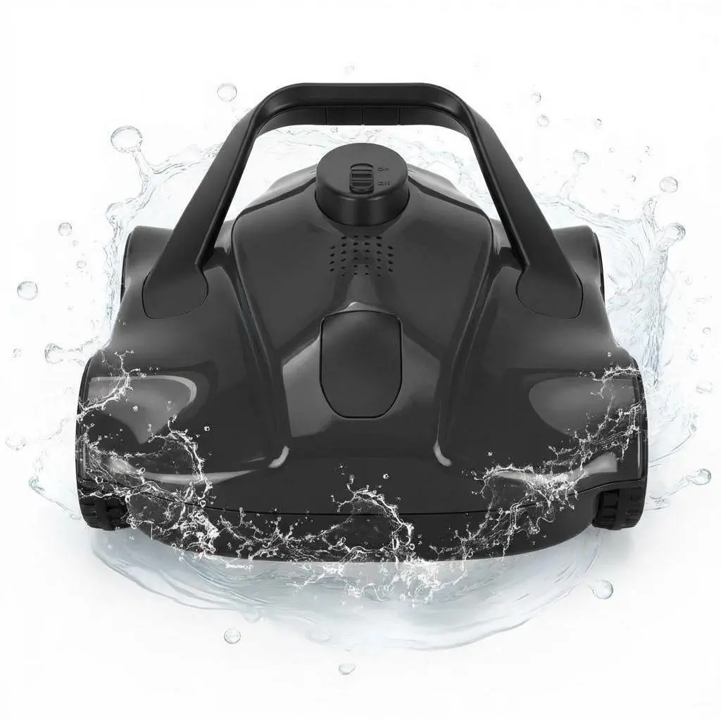 Automatic Robotic Pool Vacuum, Electric Pool Cleaning Robot with Remote Control, Debris Removal System