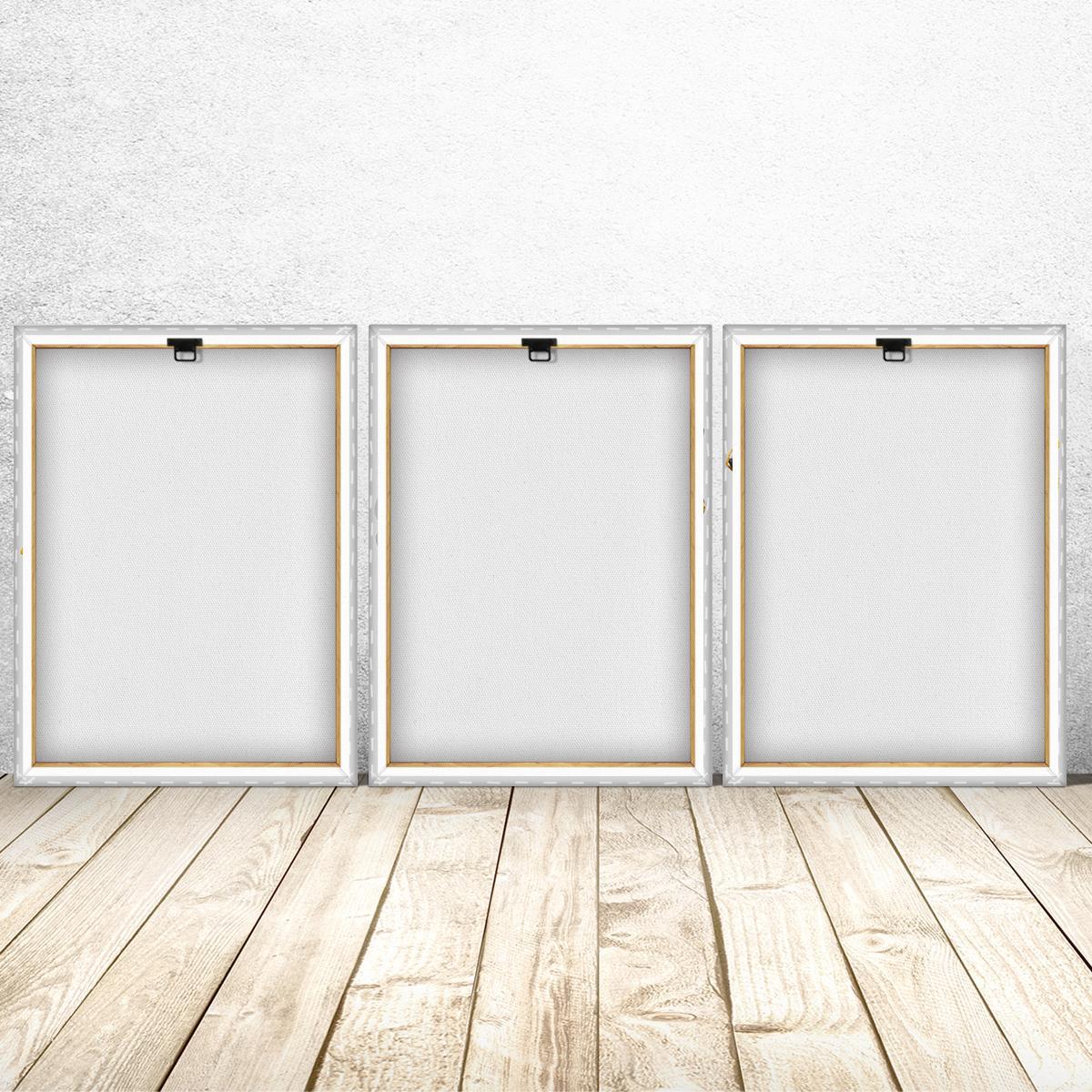 2D Flat Wall Decor Framed 3 Counts/Set, Floral Prints Flower Pattern Painting, Modern Home Decor For Living Room, Bedroom & Office