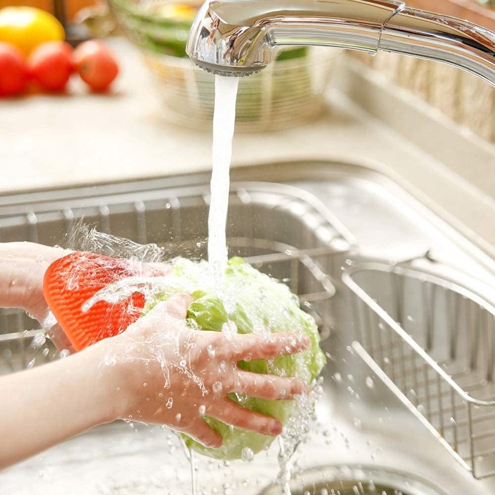 3PCS Silicone Dish Sponges, Super Food-Grade Silicone Sponges, Multi-Purpose and Efficient Sponge Kitchen Gadgets, Especial Delicate Kitchen Sponge Brush