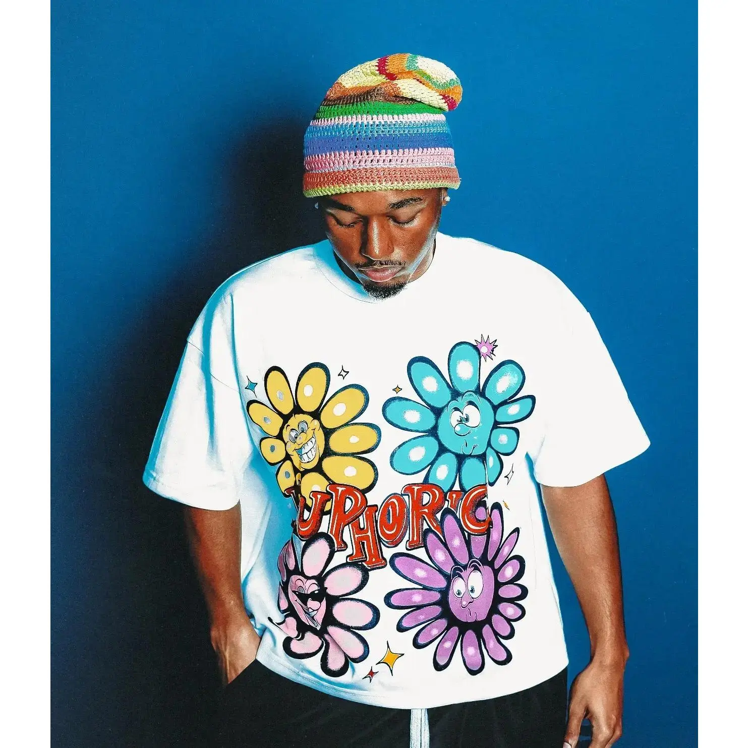 Euphoric Expression Tee - White,black