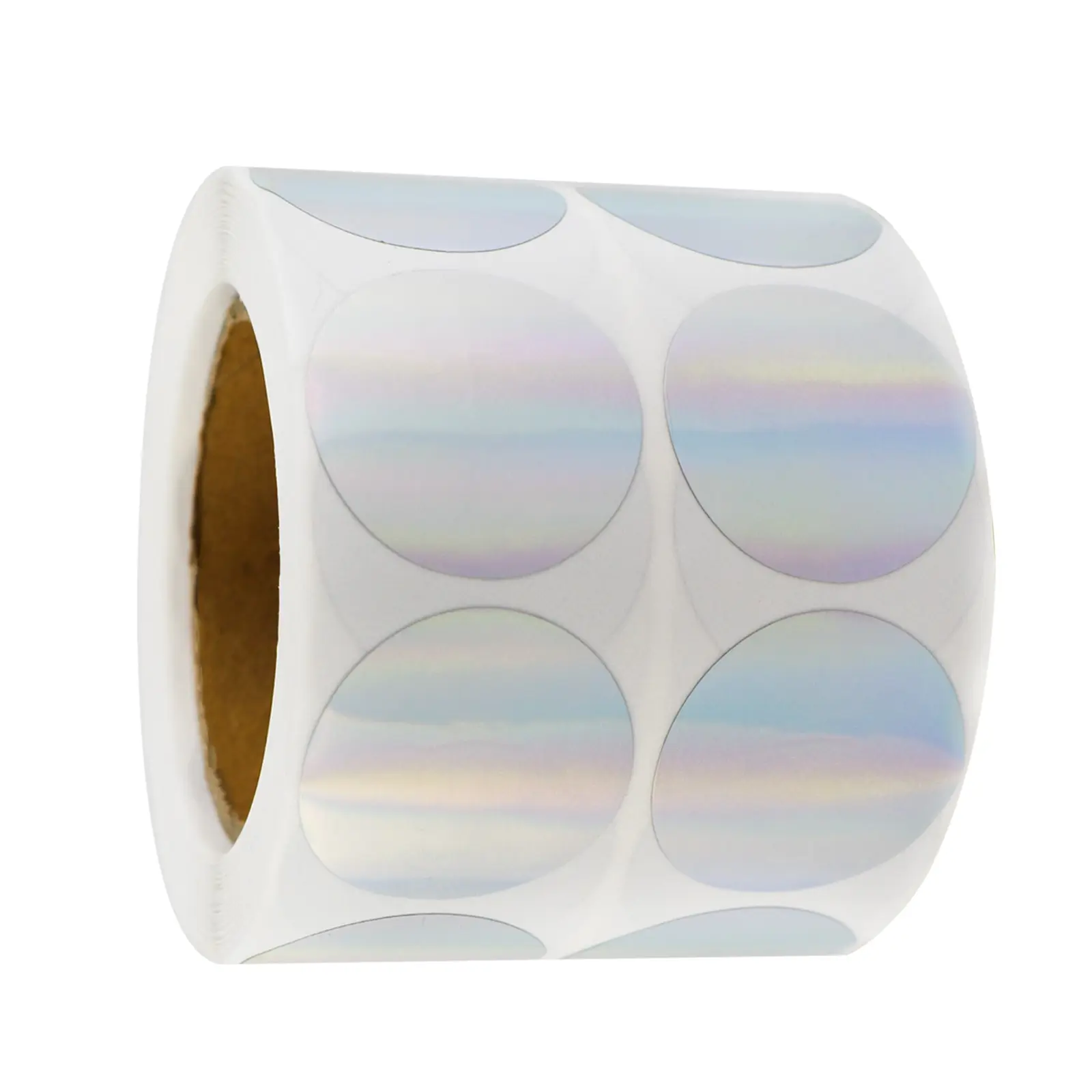 1000pcs 1in Holographic Laser Round Stickers, Multi-Functional Envelope Seals, Circular Label Stickers, Dual Row Design, Round Labels, Circle Sticker Label