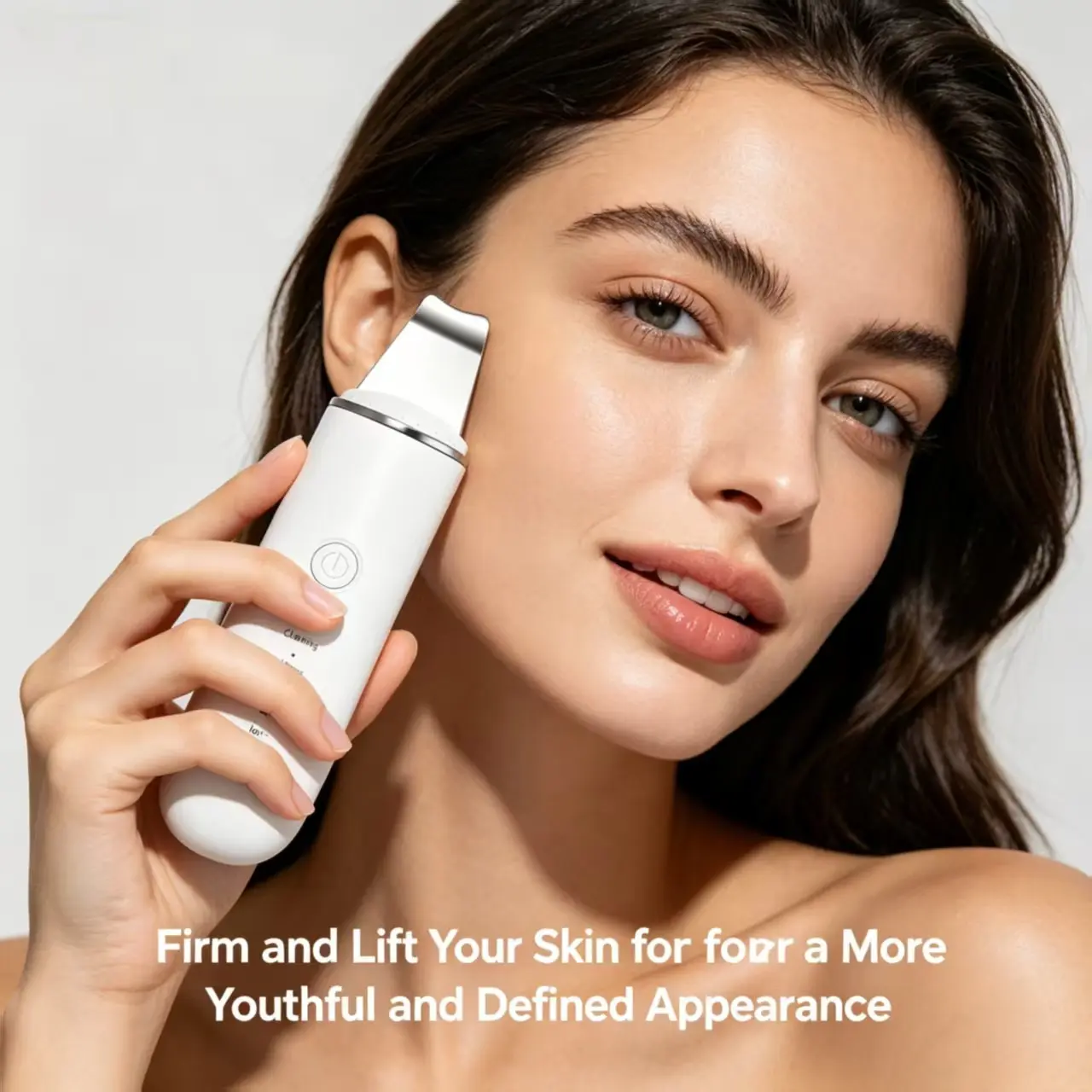 4-In-1 Ultrasonic Skin Scrubber, Blackhead Remover, Pore Cleanser, Face Lifting, Ion Import/export, Glowing Skin Care Device