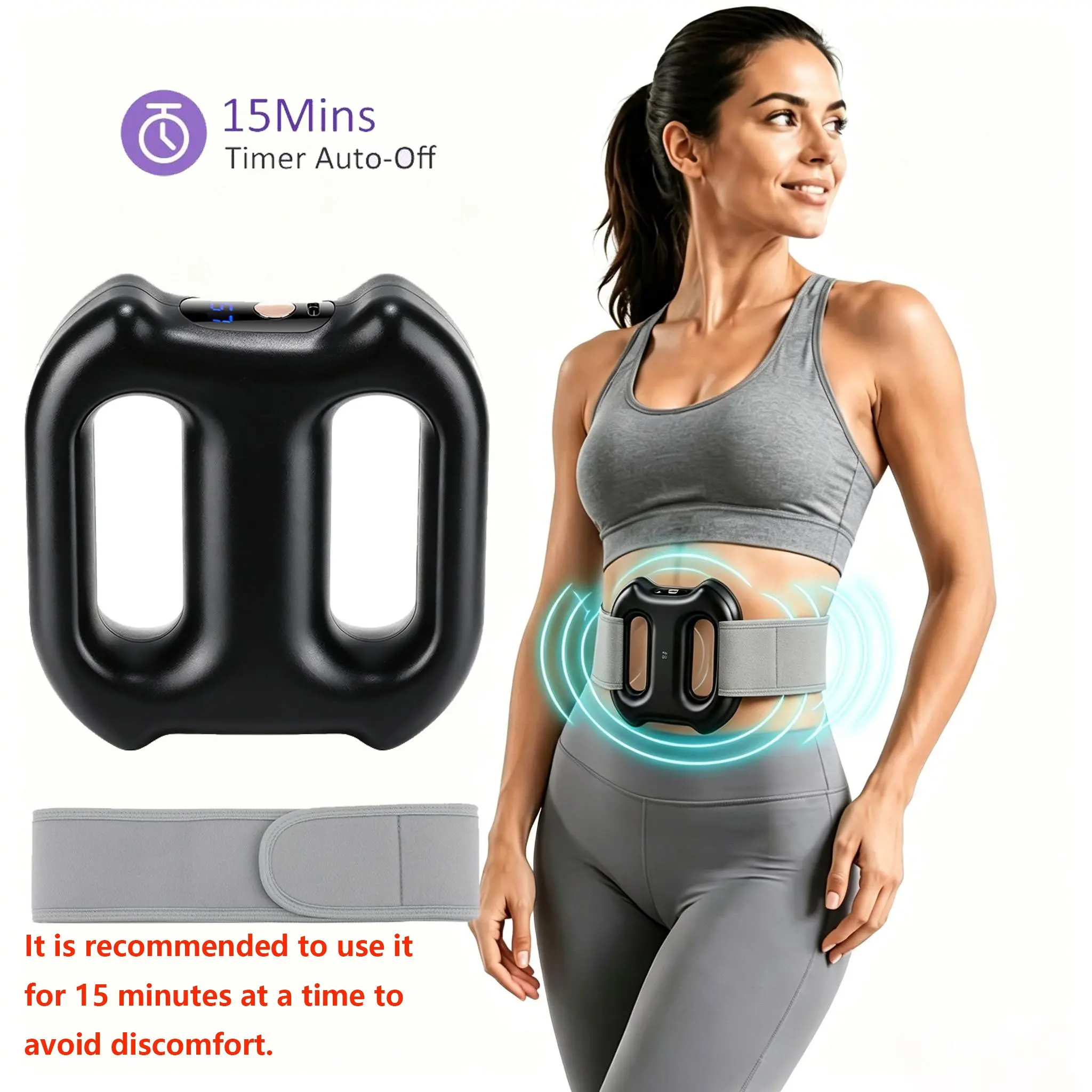 Ring Fascia Massager, Full Body Fascia Massage Ring, 3 Modes 5 Intensity Levels, Deep Tissue Vibration for Muscle Relaxation, Deep Tissue Muscle Massagers