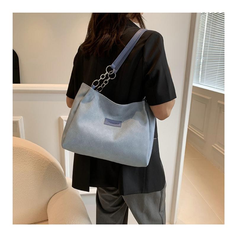 College Student Class Tote Bag, Female Shoulder Large Capacity Personalized Commuting Bag