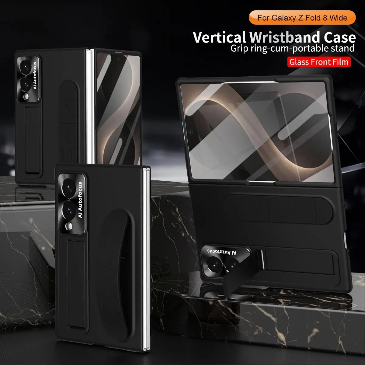 Compatible with Z Fold 8ultra/7/6/5/4/3 phone case folding wristband case film integrated protective case XLS-hn1