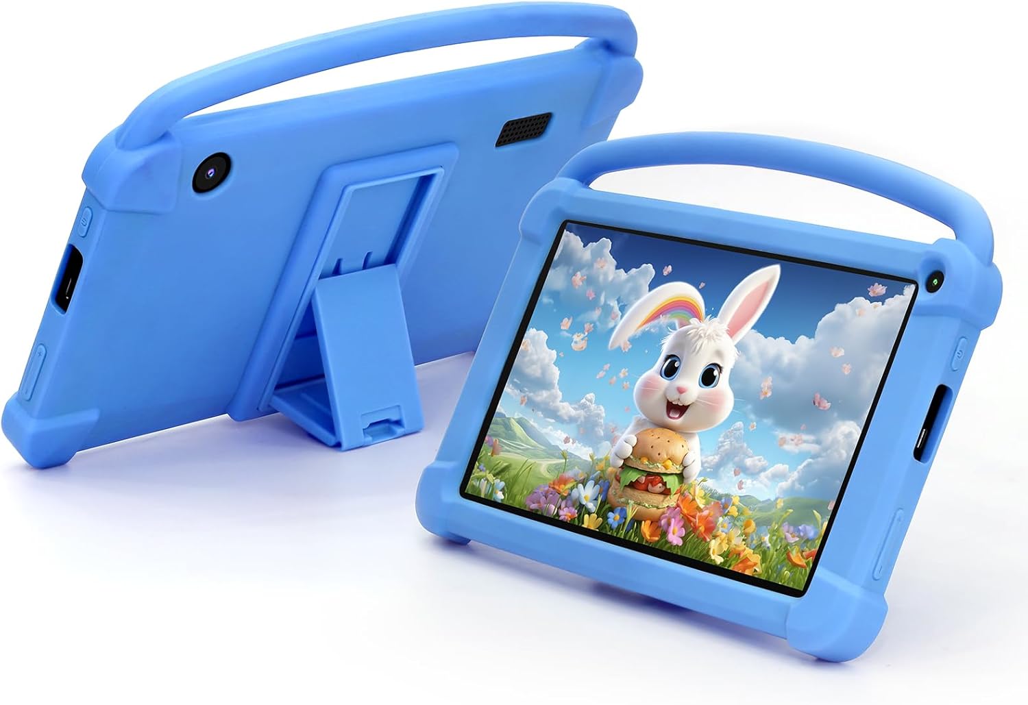 Girls Android Tablets 4GB RAM 32GB ROM Toddler Tablet WIFI Bluetooth Safety Eye IPS Screen Parental Control Dual Camera Shockproof