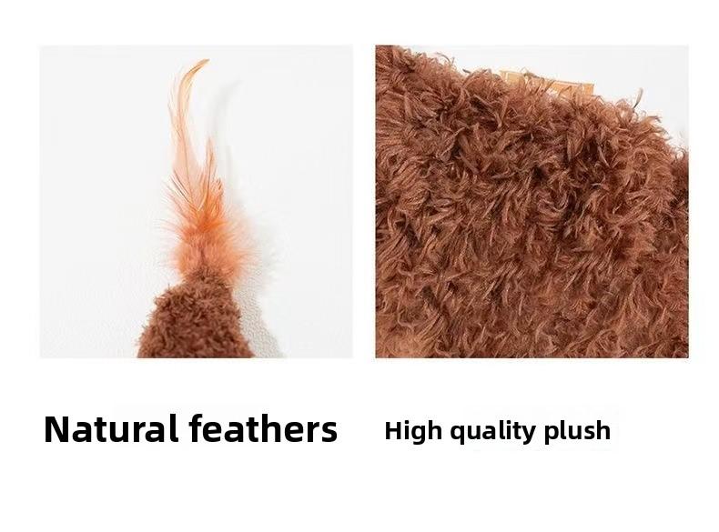 Tumbler Cat Toy - Self-Entertaining Boredom Buster with Feather Teaser - Energy-Consuming Cat Baseball for Kittens & Indoor Cats Muzzle Medium Treadmill Training