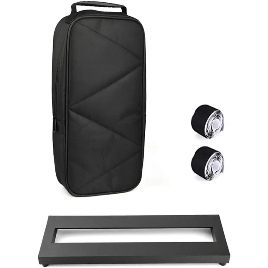 Pedal Board for Guitar Bass Effects Pedal Small Mini Pedalboard with Carry Bag, 2 count Pedal Board Tape 15 x 5 inch