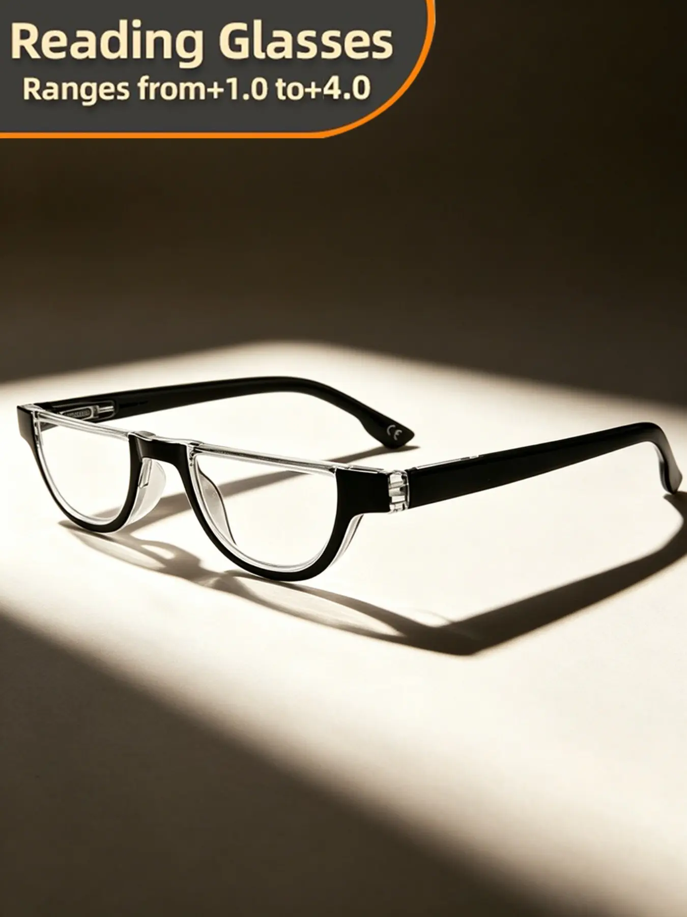 Reading Glasses Women And Men Retro Cute Cat Eye Reading Glasses, Clear Transparent Fashionable Magnifying Glasses