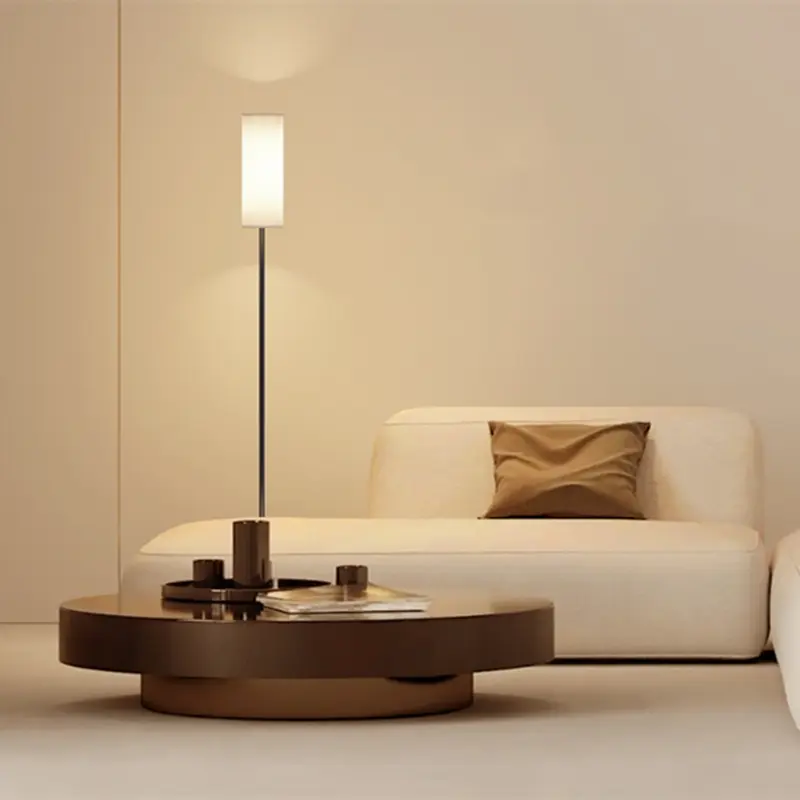 Living Room Floor Lamp Hotel Bedroom Bedside Standing Table Light, Warm Fabric Shade Modern Floor Lamp (bulb Not Included)