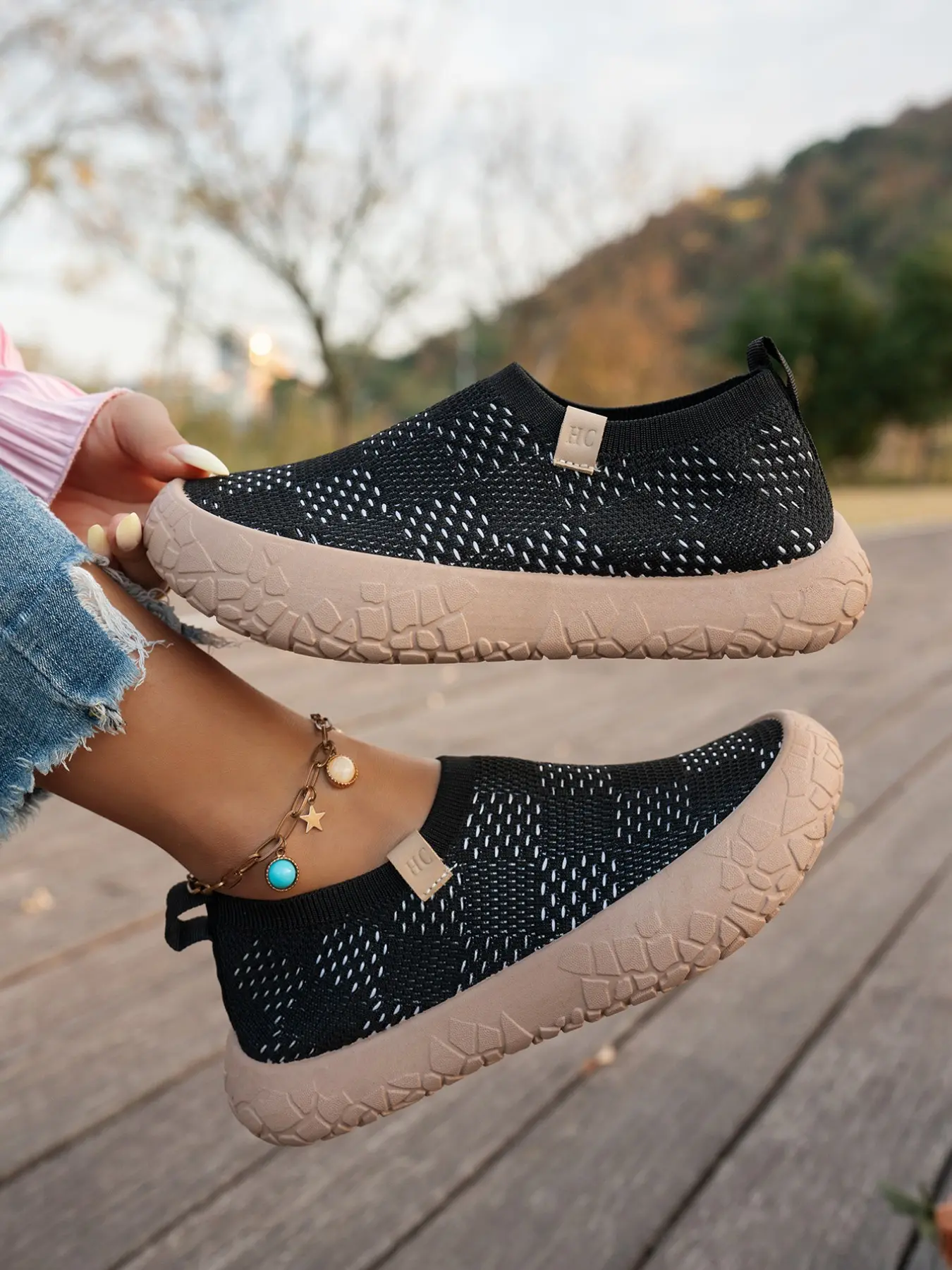 Breathable Mesh Summer Shoes, Lightweight Slip On, No Break-In Needed, Comfortable Wide Fit, All-Season Casual Footwear, Round Toe Flatforms