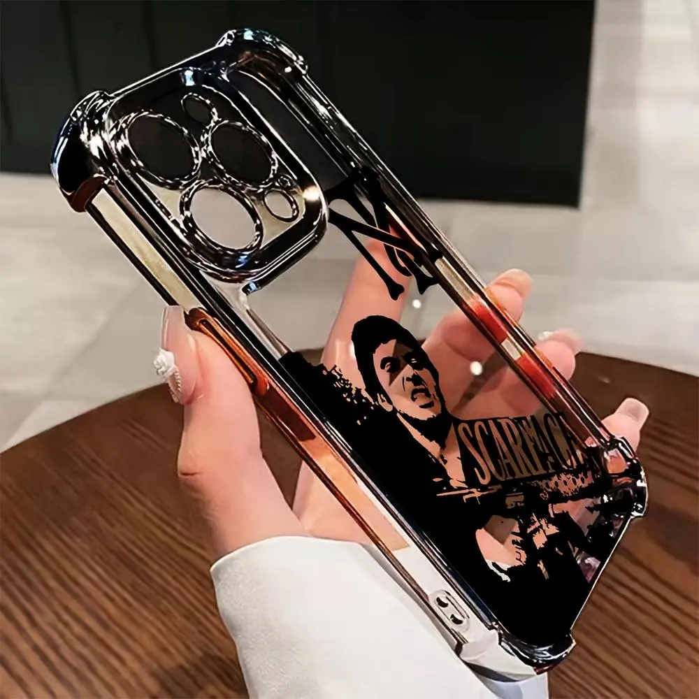 Movie Scarface Is Compatible with Phone Case For iPhone 17 16 15 14 13 12 11 Pro Max Plus Air & Samsung Galaxy S25 Ultra S24 S23 S22 S21 Plus - Top Fan's Phone Case Cover as Perfect Gift Get Ready for Halloween