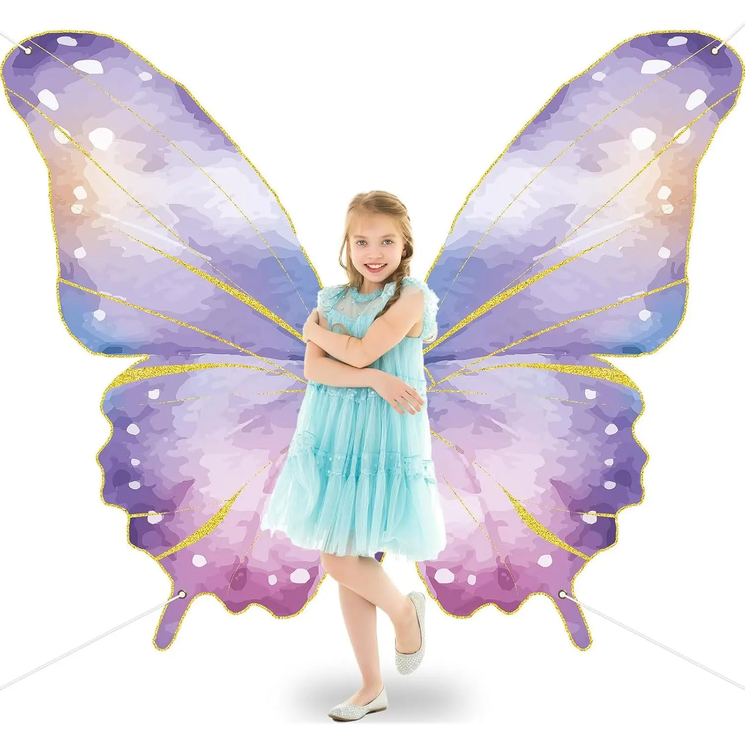 Butterfly  Backdrop Decorations Giant  Glitter Watercolor Spring Butterfly Photograph Background Party  Banner Supplies for Women Girls Birthday  Shower Booth Photo Props Wall