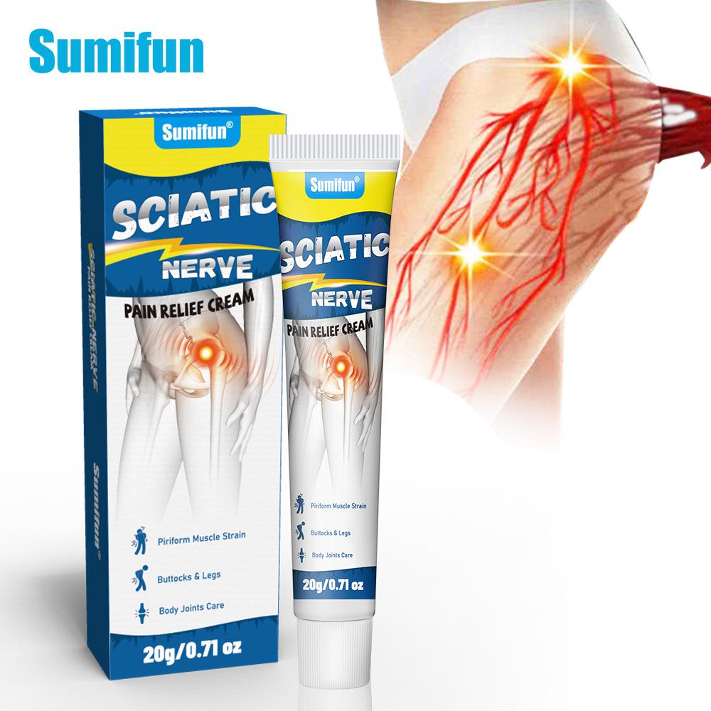 Sumifun Sciatic Nerve  Cream 20G Fast-Acting Pain  Soothing Massage for Hip Lower Back Joint Discomfort Muscle Relaxation Balm Lipoma Removal Hydrating sensitive skin relief