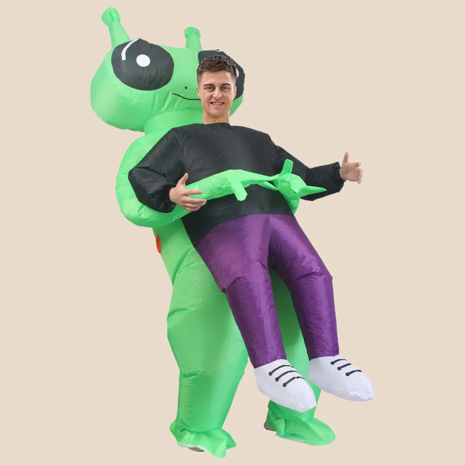 Halloween Riding Witch Inflatable Costume Ghost Alien Doll Outfit For Party Stage Performance Prop