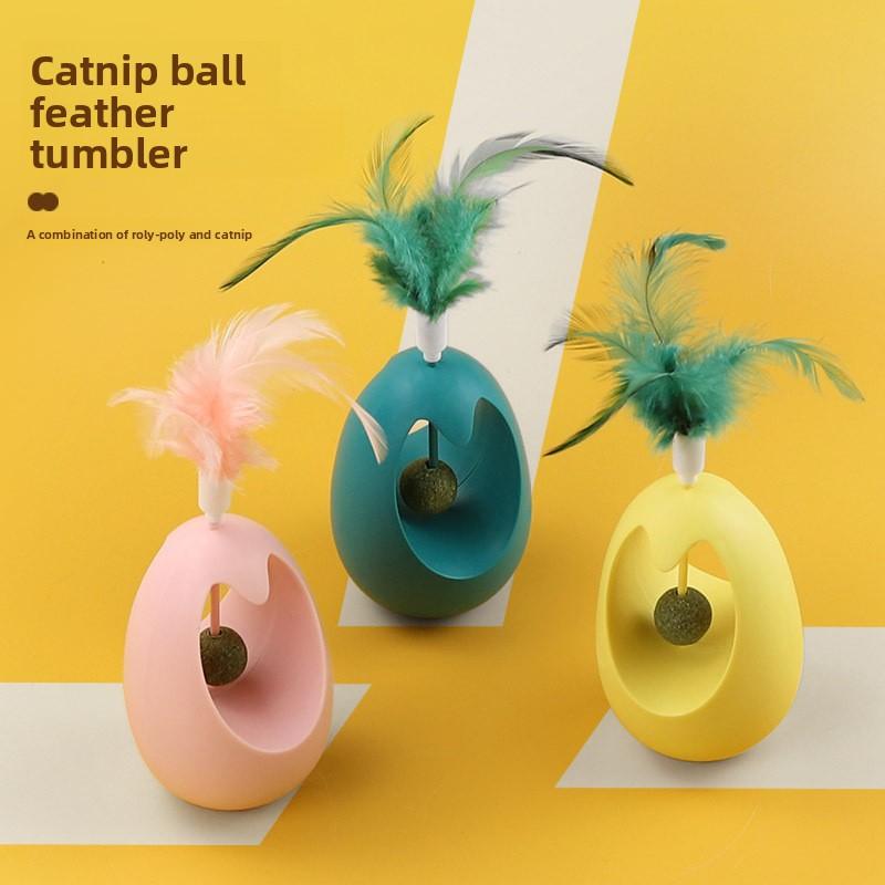 Interactive Catnip Mint Ball - Natural Catnip Lollipop for Chewing & Playing - Crunchy Dental Toy for Teeth Cleaning - Durable & Fun Cat Teething Toy for All Ages dog surprise gift shaped harness Bungee Bite Resistant Inflatable Set