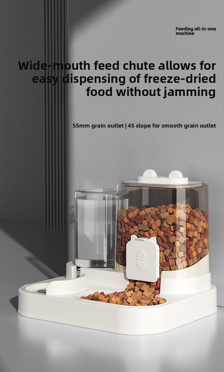 2-in-1 Pet Feeder Water Dispenser for Cats Dogs Dry Wet Separation Automatic Food Water Bowl Dual Use Pet Supplies