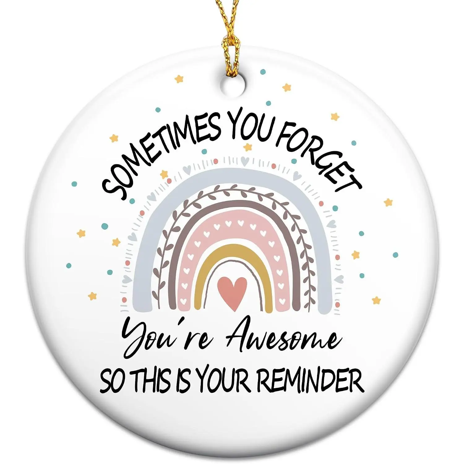 Inspirational Gifts for Women, Men, 2026 Christmas Ornaments, Motivational Gifts for Famil Sister  Coworkers, Christmas Birthday Thank You  Ideas, Christmas Tree Decoration Ceramic Ornament