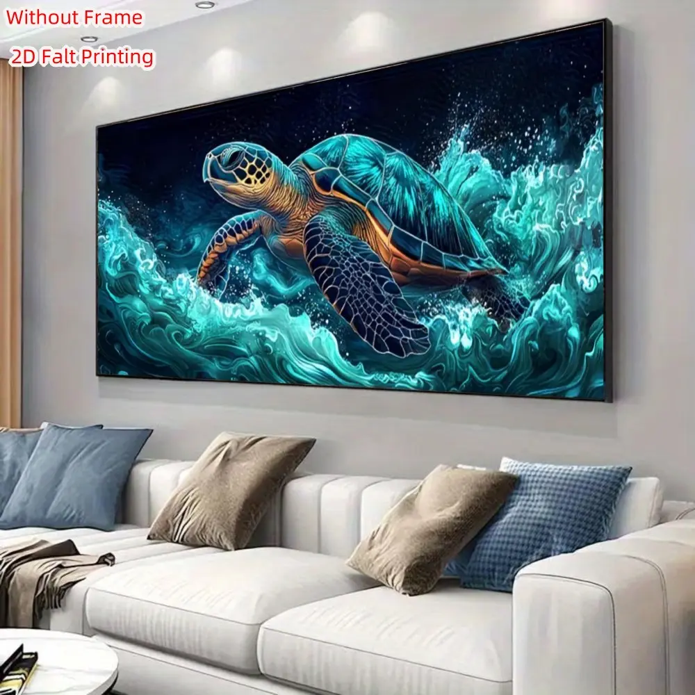 Large Turtle Diamond Painting Kit, DIY Full Circle Diamond Art, Unframed Home Decor, Perfect Gift for Holidays, Adult Beginner Friendly