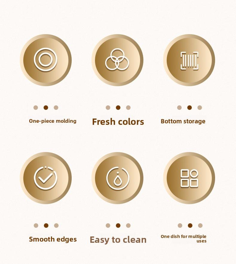 FaSoLa Japanese-style bone dish for home use, a waste dish for bones, plastic snack tray