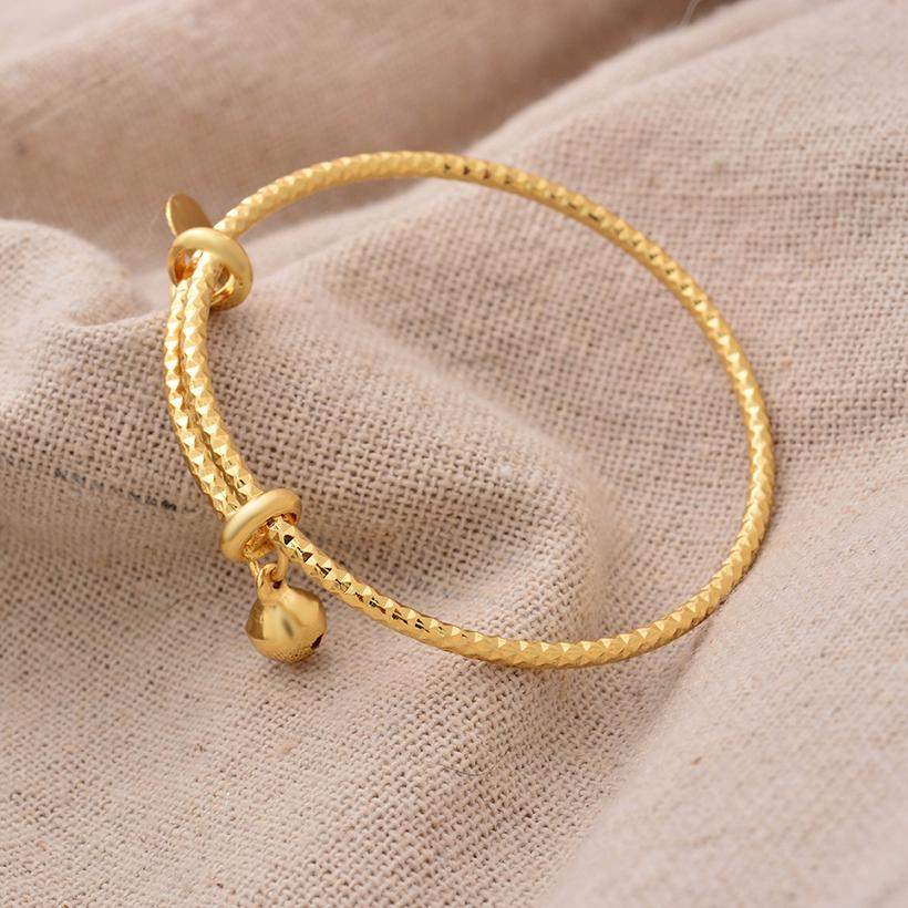 African Gold Color Bangles For Child Indian Middle Eastern Nigerian Wedding Luxury Plated Jewellery Brazilian Baby Bangles