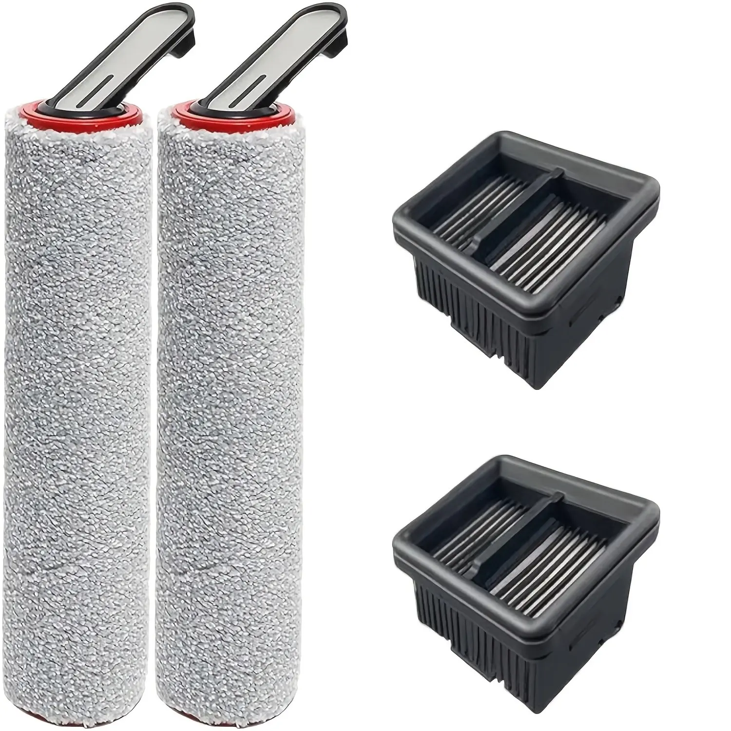 【Not for H12/H12 PRO 】Dreame H12 Pro FlexReach / H15 Pro Replacement Brush Rollers and Filter Kits, 2 Brush Rollers & 2 Filters, Robotic Vacuum Cleaner Accessories
