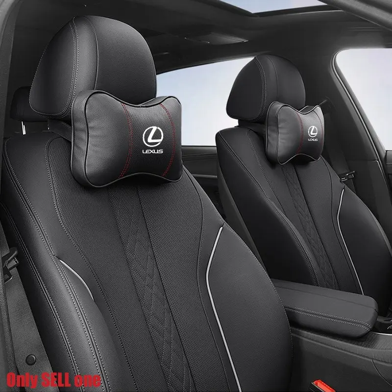 Car Safety Seat Headrest with Breathable Mesh, Adjustable Neck Rest Cushion, Compatible with Lexus Models, Comfortable and Relaxing