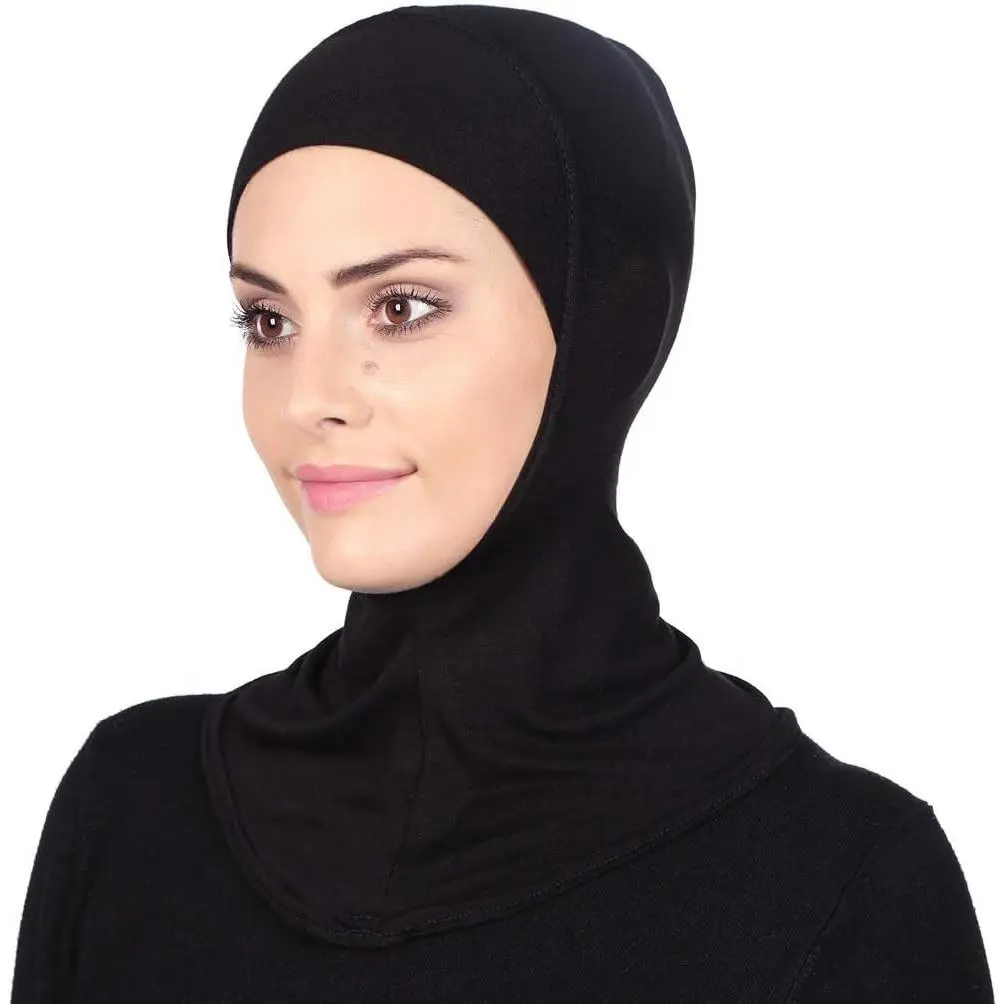 Solid Women's Muslin Hijab Sport Head Scarf - Plain Under Scarf Muslimah Turban Cap - Ramadan AccessoryGift