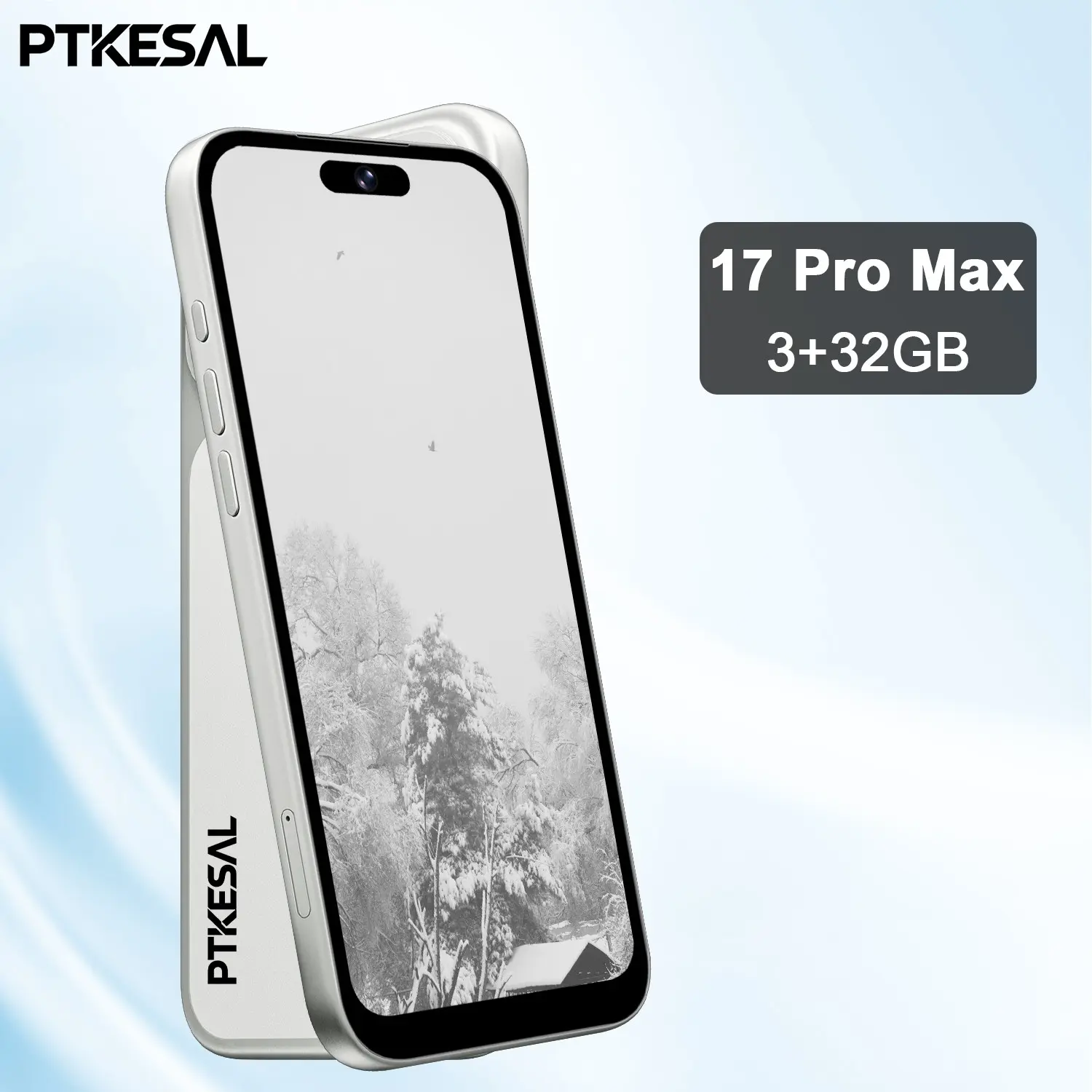 PTKESA-6.75-inch smartphone 3GB+32GB RAM Android 12 8-core 4100mAh 5+13MP facial recognition fingerprint unlock one click camera
