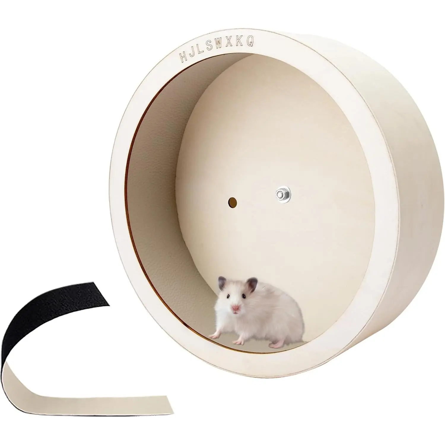Wooden Silent Wall-Mount Hamster Exercise Wheel - 8in (10in, 12in Sizes Available) with Removable Washable Track, Detachable Design for Hamsters, Mice, Rats, Boosts Natural Instincts & Mental-Physical Health
