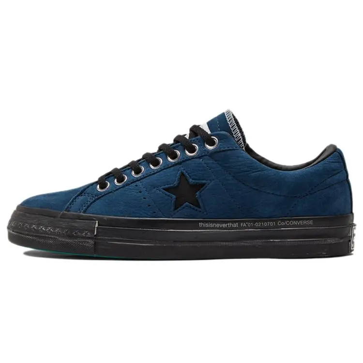 This Is Never That x Converse ONE STAR Low-Top Sneakers for Men and Women – Suede and Leather, Slip-Resistant, Durable Verifiable, with credentials and supporting global authentication