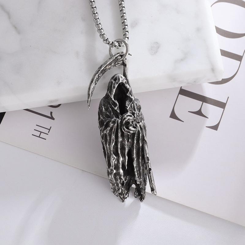 2026 New Minimalist Death Skull Pendant Necklace for Men & Women, Trendy Unisex Chain for Clubwear & Daily Versatile Jewelry 2026 New Minimalist Death Skull Pendant Necklace for Men & Women, Trendy Unisex Chain for Clubwear & Daily Versatile Jewelry