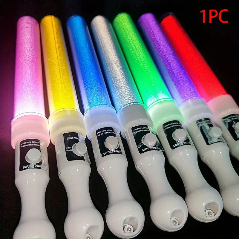 1PC Colorful LED Flashing Sticks for Parties, Concerts, Bars, Festive Supplies - Perfect for Halloween, Thanksgiving, and Christmas Gifts!