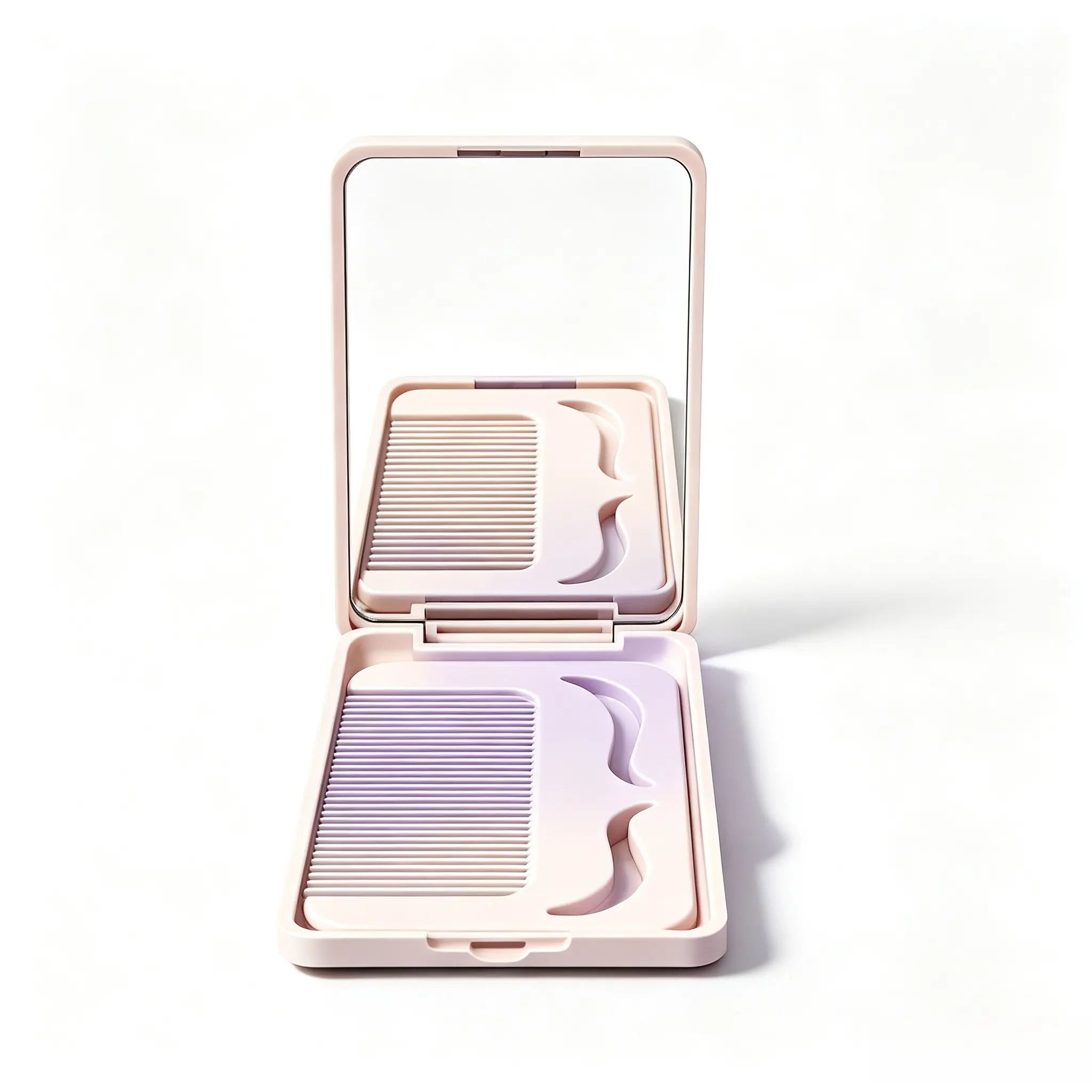 Mini Fold Hand Mirror with Matching Comb & Storage Pouch, Lightweight Pocket Cosmetic Mirror, Folding Makeup Mirror for Women Girls Makeup Touch Up