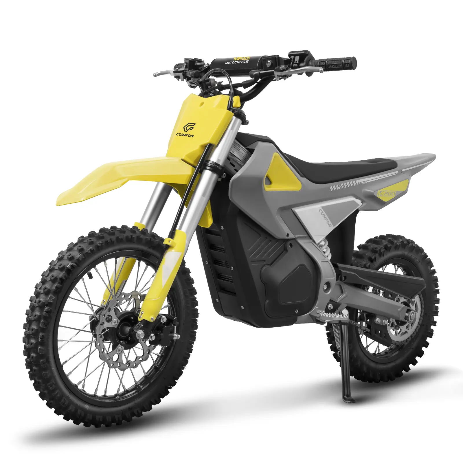 CUNFON M200 Electric Dirt Bike for Adults,3000W Mid-Drive Motor,34MPH Speed,43.5Miles,200NM Torque,Electric Motorcycle with Dual Hydraulic Oil Brakes/Full Suspension,Off-Road E-bike
