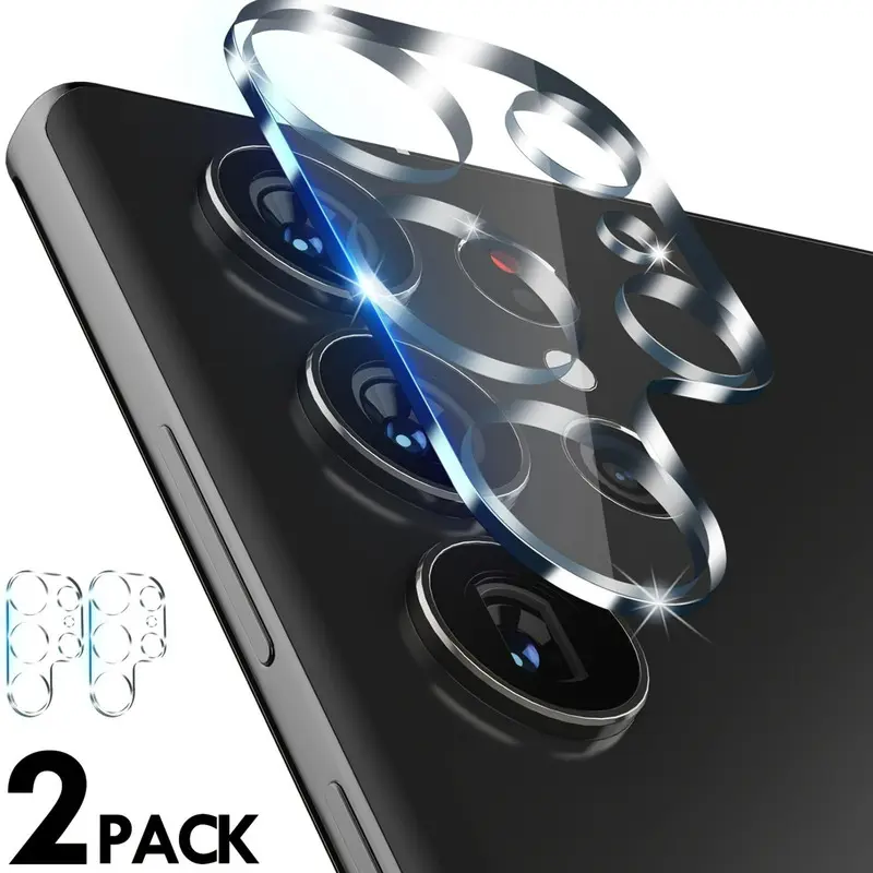 Premium 9H Tempered Glass Camera Lens Protector for SamSung for Galaxy S26 S25 S24 S23 S22 Ultra S25 S24 S23 S22 Plus FE with 2pcs Screen Protectors