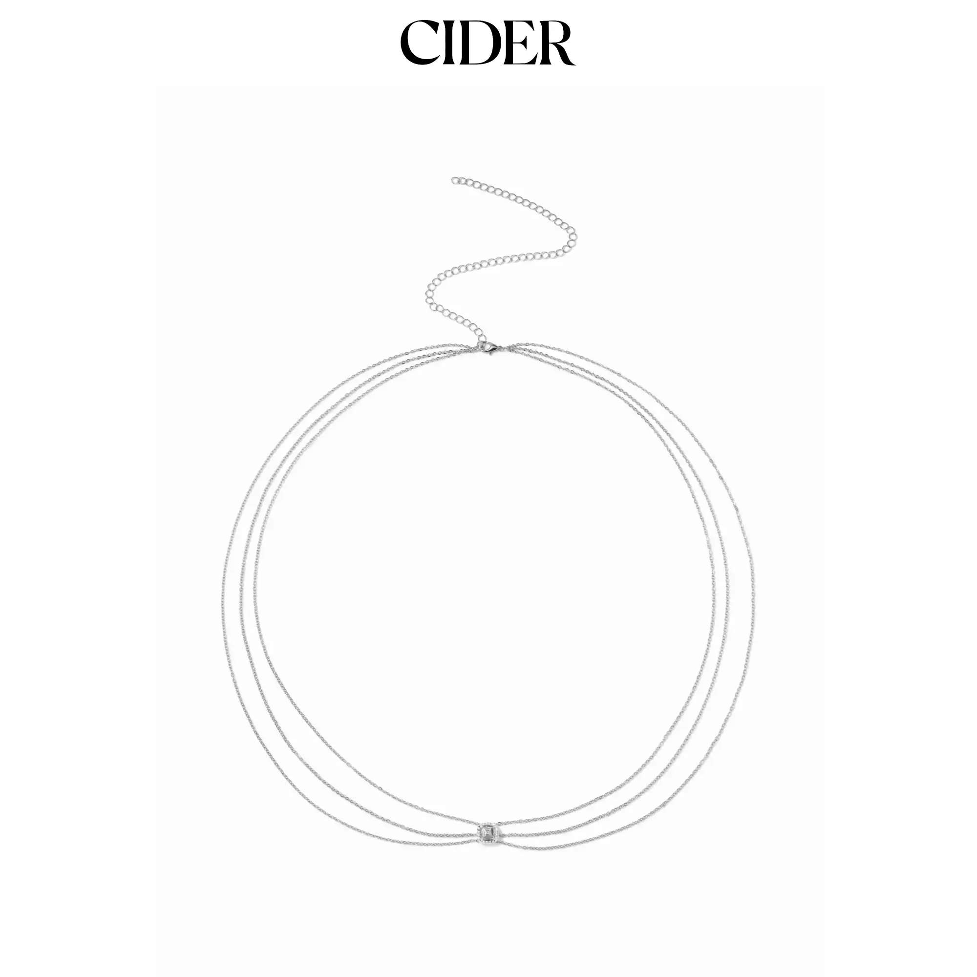 Cider RHINESTONE LAYERED WAIST CHAIN