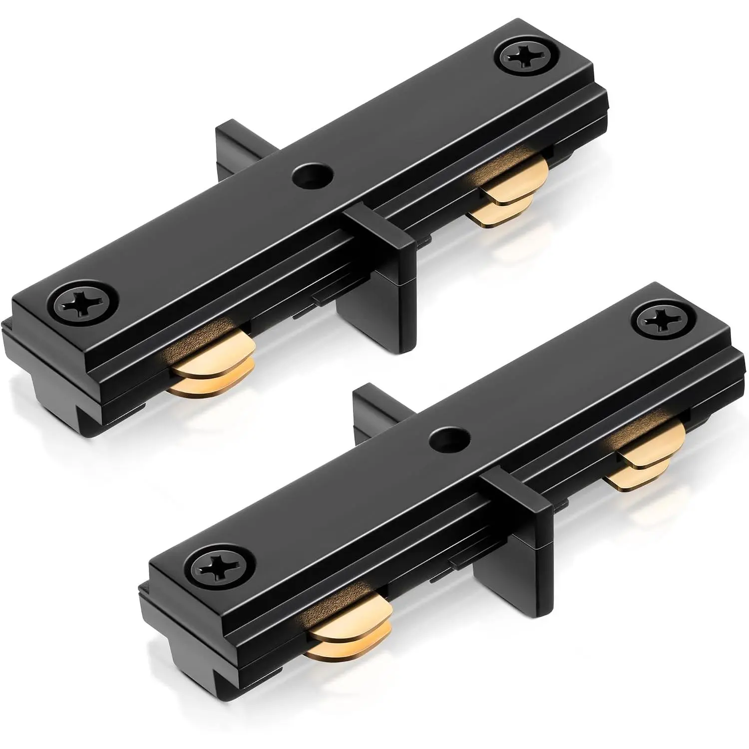 2 count H Track I Connector Compatible with WAC Lighting H Systems,120V Black | 2-Pack 3-Wire H Track I-Connector, 120V. -End Design with Flame-Resistant Material. Tool-Free Install. For H-Type Tracks.