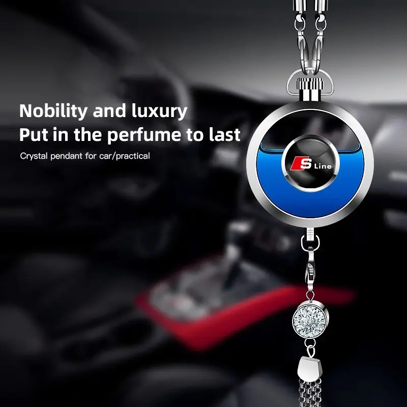 1Pcs Car Perfume Pendant Air Freshener Hanging Perfume Diffuser For Audi S Line A7 A3 A6 S8 TTS S5 Q8 Q4 Q5 A8L Q7 SQ2 A5 A4 S4 S6 SQ5 S7 SQ7 Q6 SQ6 SQ8 S7 S3 A8 A1 Q2 Q3 e-tron