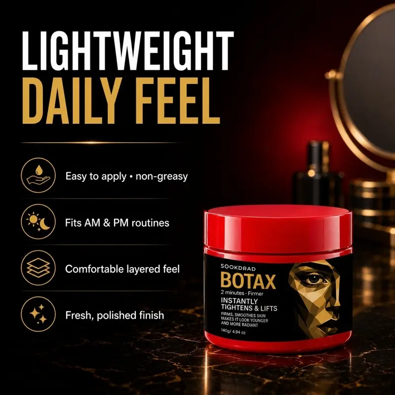 Botax Cream, Instantly Tighten & Lift Skin, 2-Min Firmer, Firms Smooth Skin, Youthful Radiant Look, 140g