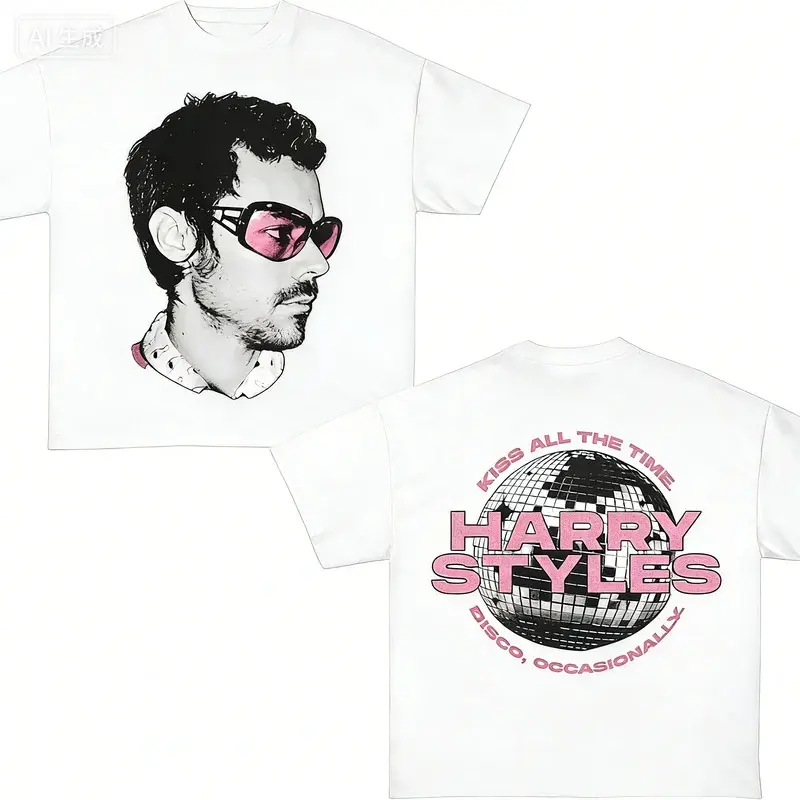 Harry Styles double-sided concert T-shirt for the 2026 tour - Soft, breathable, high quality, modern Y2K style
